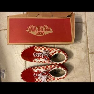Checkerboard Red Vans